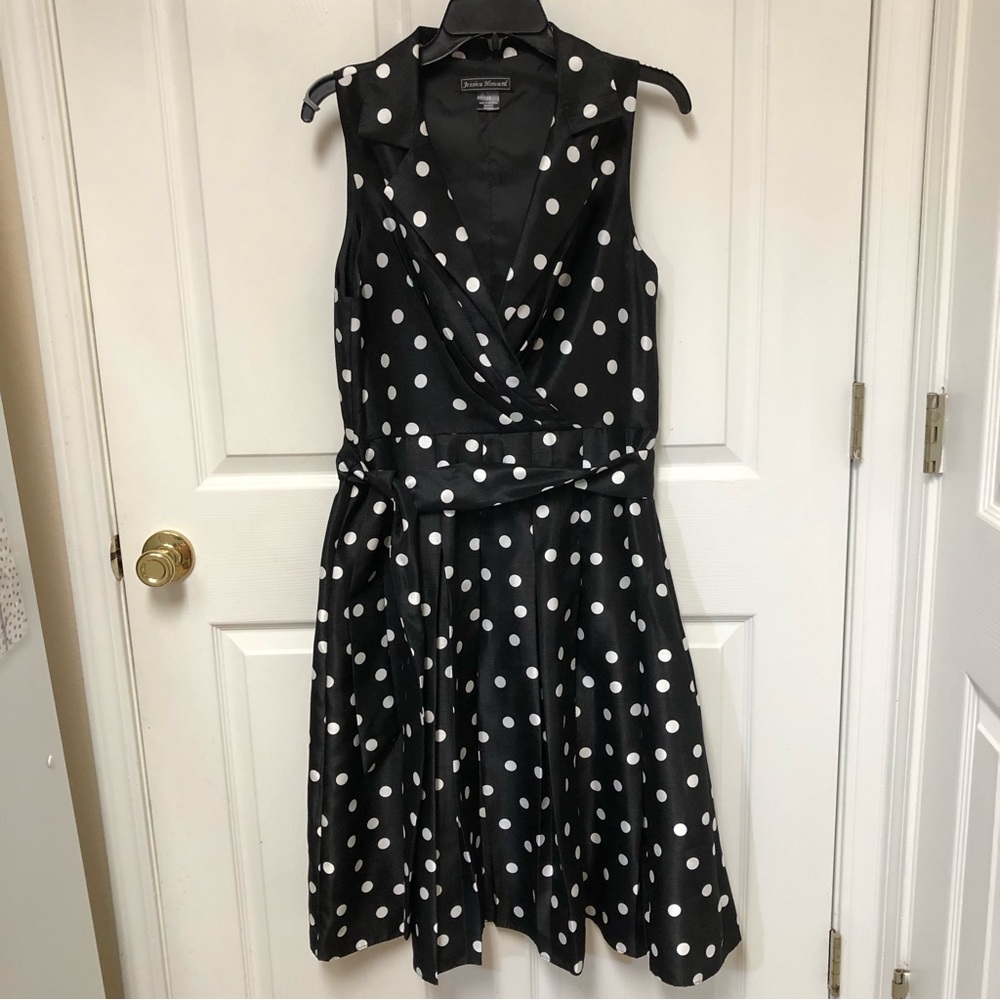 Jessica Howard Pleated Fit & Flare Dress